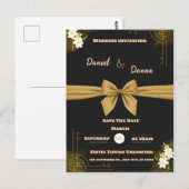 CLASSIC WEDDING INVITATION BRIEFKAART (Voorkant / Achterkant)