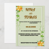 CLASSIC WEDDING INVITATION KAART (Voorkant / Achterkant)