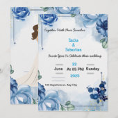 Classic Wedding Invitation –  ontwerp Kaart (Voorkant / Achterkant)