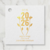 Classic Wedding Jubileum Bedankjes Labels (Voorkant)