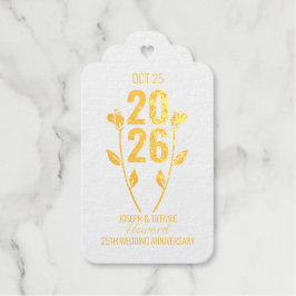 Classic Wedding Jubileum Cadeaulabels