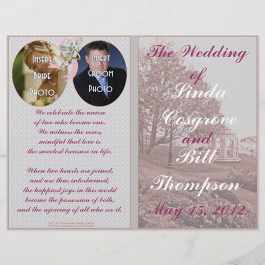 Classic Wedding Memories Program (Voorkant)