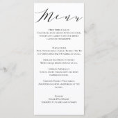 Classic Wedding Menu (Voorkant)