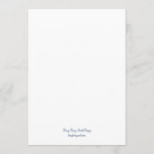 Classic Wedding Menu Kaart - (Navy) Menu Kaarten (Achterkant)