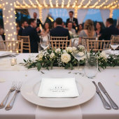 Classic Wedding Napkins  Simple Text Based Servet