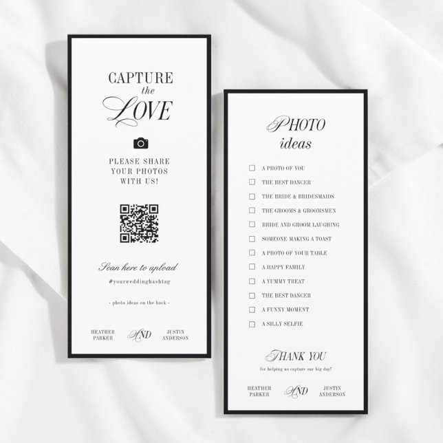 Classic Wedding Photo Scavenger Hunt Game Cards (Creator heeft geüpload)