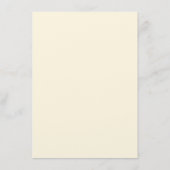 Classic Wedding Reception | Zitschaart Informatiekaartje (Achterkant)