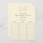 Classic Wedding Reception | Zitschaart Informatiekaartje (Voorkant / Achterkant)