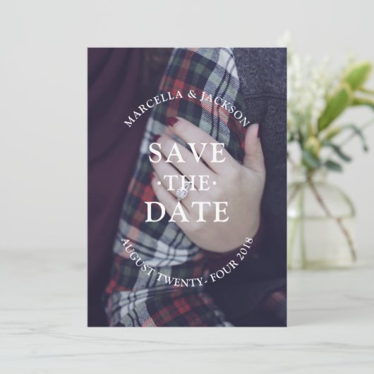 Classic Wedding Save the Date (Staand voorkant)