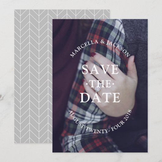 Classic Wedding Save the Date (Voorkant / Achterkant)