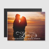 Classic Wedding Save the Date Foto Liefde (Voorkant / Achterkant)