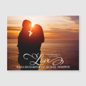 Classic Wedding Save the Date Foto Liefde (Voorkant)