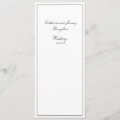 Classic Wedding Script Only Dinner Menu (Achterkant)