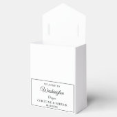 Classic Wedding Welkom Gepersonaliseerde Huwelijks Bedankdoosjes (Geopend)