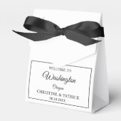 Classic Wedding Welkom Gepersonaliseerde Huwelijks Bedankdoosjes (Voorkant Zijde)