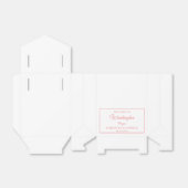 Classic Wedding Welkom Gepersonaliseerde Huwelijks Bedankdoosjes (Uitgevouwen)