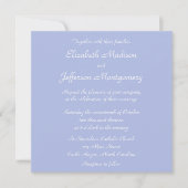 Classic Wedgewood Blue 1 Wedding Invitation Kaart (Voorkant)