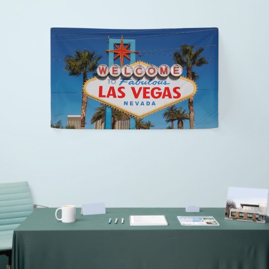 Classic Welkom bij Las Vegas Sign Spandoek (Beurs)