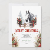 Classic Western Christmas greeting card design Feestdagenkaart (Voorkant)