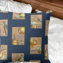 Classic Whiskey Bar Poster Pattern