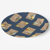 Classic  Whiskey Bar Poster Pattern Papieren Bordje (Gekanteld)