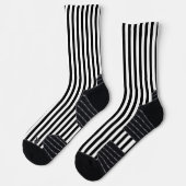 Classic White and Black Stripe Decorative Sokken (Links)