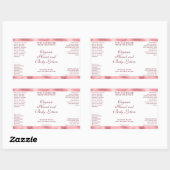 Classic White and Pink Foil Cosmetics Bottle Label (Vel)