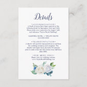 Classic White Flowers Details Enclosure Kaart (Voorkant)