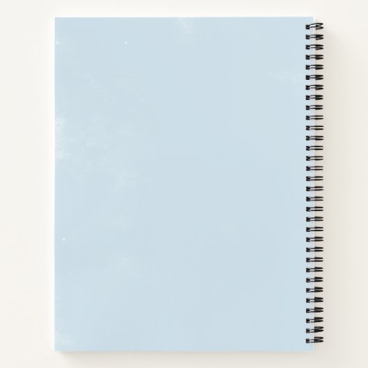 Classic White Flowers Vrijgezellenfeest Cadeaulijs Notitieboek (Achterkant)