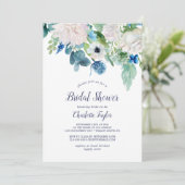 Classic White Flowers Vrijgezellenfeest Kaart (Staand voorkant)