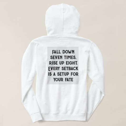 Classic White Huddie: tijdloos comfort Hoodie (Design achterkant)