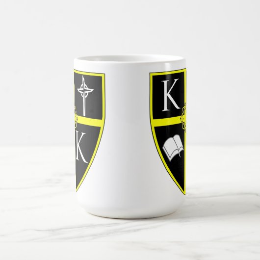 Classic White Shield Mok (Center)