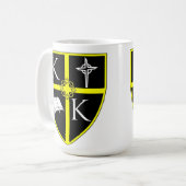 Classic White Shield Mok (Voorkant links)