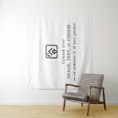 Classic White Tapestry – Make It Yours Today Wandkleed (In situ)