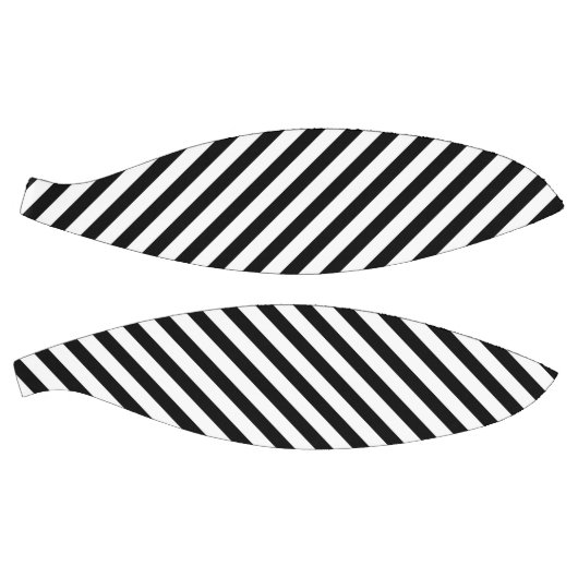 Classic White with Bold Black Stripe Pattern Basketbal (Panelen)