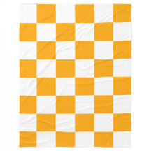 Classic White with Bright Orange Square Style