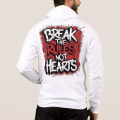 Classic White Zip Hoodie – Comfortabel & Stijlvol (Achterkant)