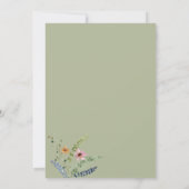 Classic Wild Florals Boho Beige Vrijgezellenfeest Kaart (Achterkant)