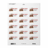 Classic wild west stijl cowboylaarzen en pet etiket (Full Sheet)