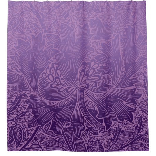 Classic William Morris Honeysuckle Flower Douchegordijn (Voorkant)