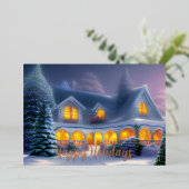 Classic Winter Home Prettige feestdagen Business (Staand Voorkant)