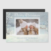 Classic Winter Merry Kerstwinter Foto (Voorkant / Achterkant)