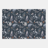 Classic Winter Waterverf Botanicals Inpakpapier Vel (Voorkant 2)