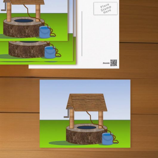 Classic  Wishing Well Briefkaart