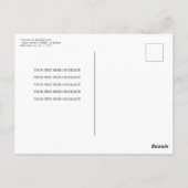  Classic Wit Goud Lijst Tiara Quinceanera Briefkaart (Achterkant)