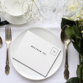 Classic wit groot foto Afbeelding All In One Uitnodiging