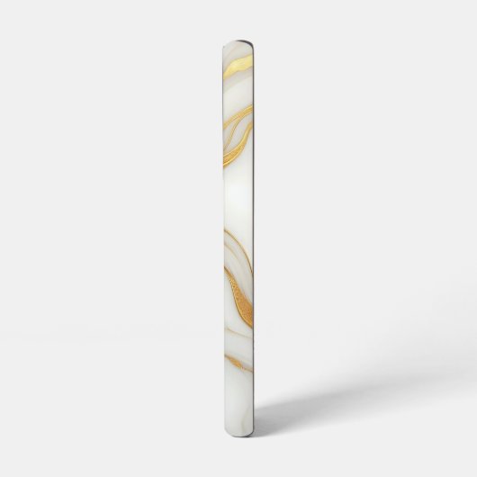 Classic Wit Marmer Samsung Galaxy S22 Hoesje (Linkerkant)