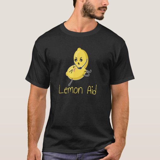 Classic Witty Pun Lemon Aid Vitamin C Lemon Citru T-shirt (Voorkant)