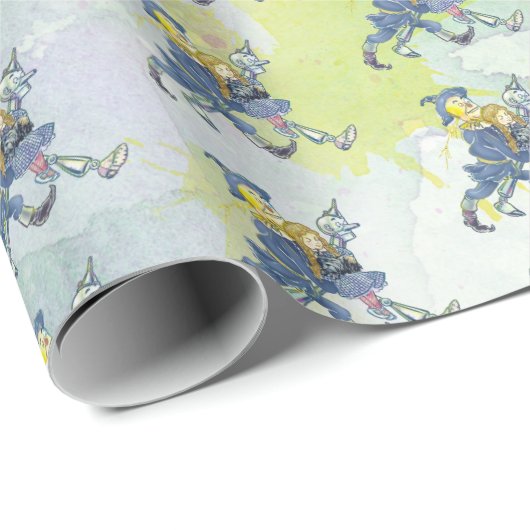 Classic Wizard of Oz Birthday wrapping paper Cadeaupapier (Rol Hoek)