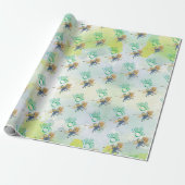 Classic Wizard of Oz Birthday wrapping paper Cadeaupapier (Uitgerold)